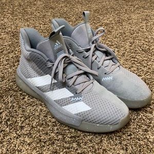 Grey Adidas basketball shoes size US 12 for sale, barely used